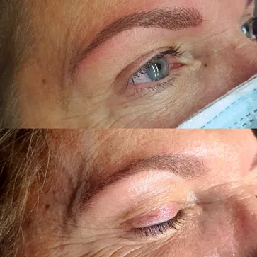 Augenbrauen mit Permanent Make-up in Härchentechnik